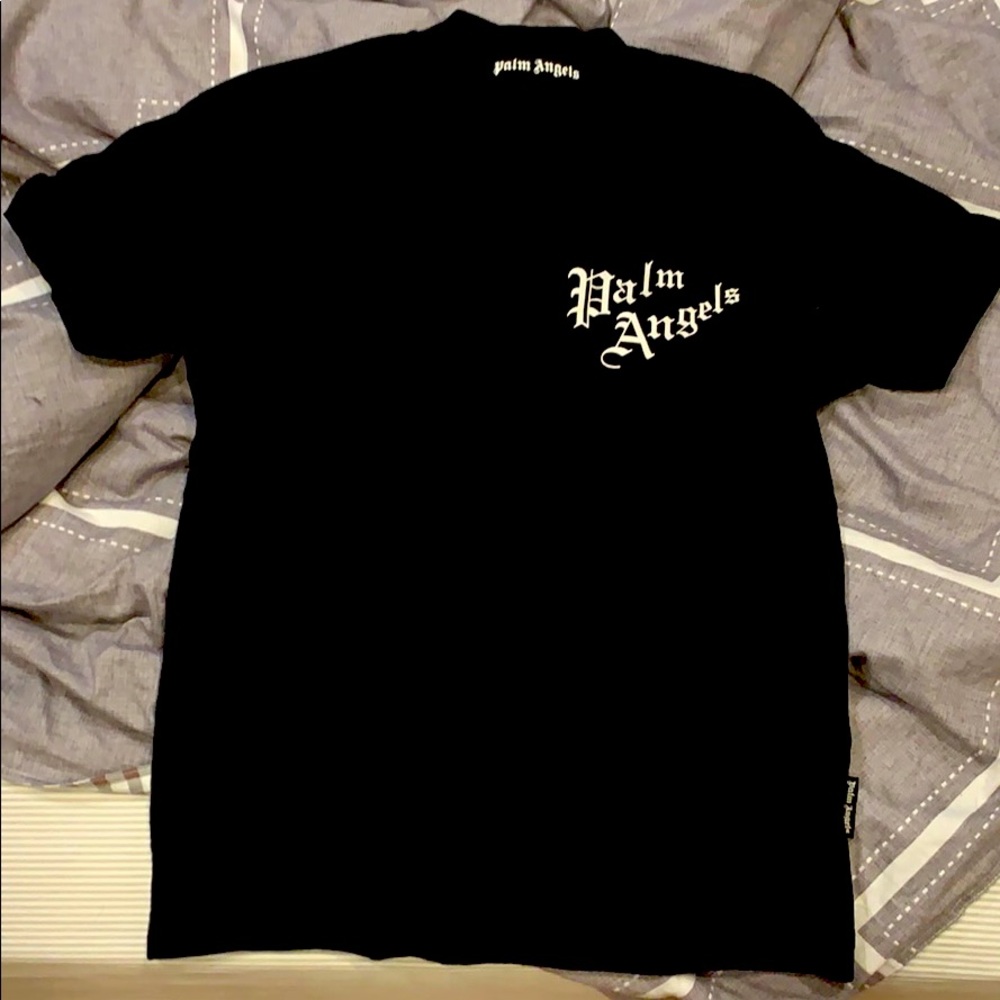 Palm Angels Black Sacred Heart T-Shirt